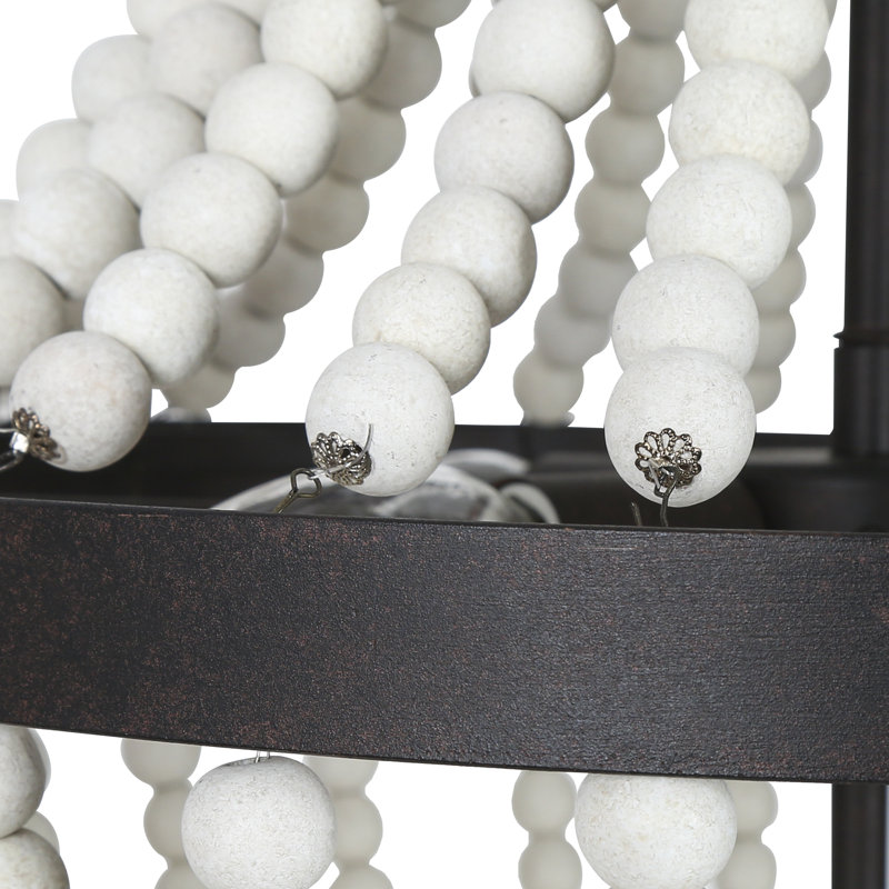 Lustre empire à 4 lumières avec accents perlés