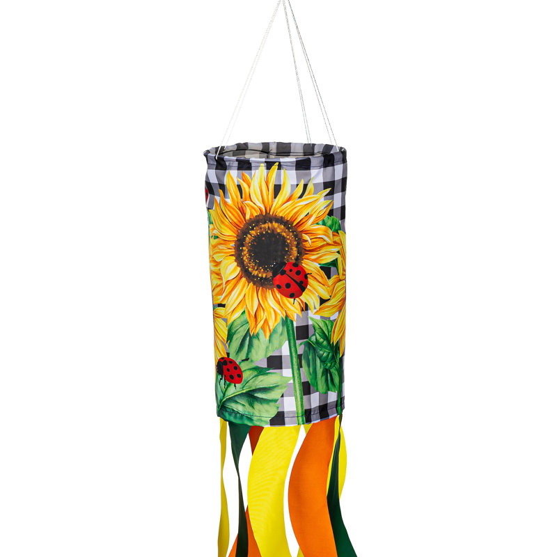 Manche à tournesol coccinelle