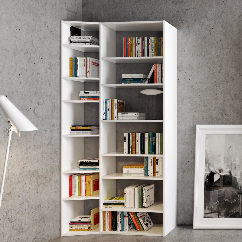 Bibliothèque Napolitano H 88 "x l 85", Blanc mat