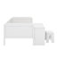 Lit de jour simple avec tablettes de rangement et bureau-2044400337