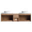 Ensemble de meuble-lavabo double 72 po avec lavabo en céramique, meuble-lavabo flottant avec portes à fermeture en douceur 72 po-1608541537-1608541542