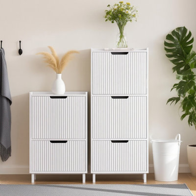 6 Pair Flip Down Shoe Storage