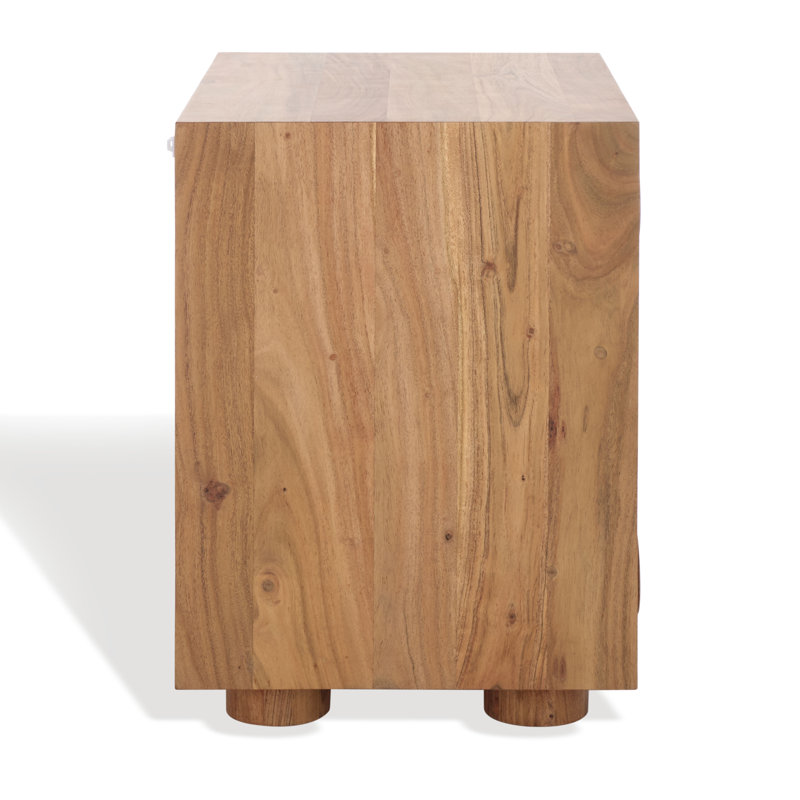 Lesliette 3 Drawer Wood Nightstand