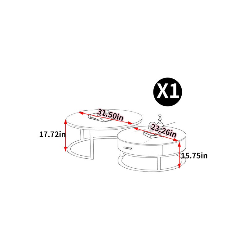 Table basse créative de style européen