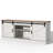 Hoff 67" Farmhouse TV Stand For 75 Inch TV, Media Console With Sliding Barn Doors & Wood Storage Cabinet