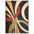 5 X 7 Black Abstract Geometric Area Rug-1352878727