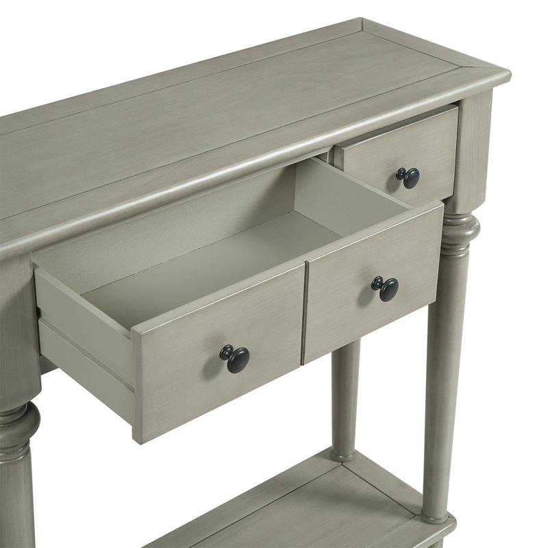 Entryway Table With 4 Drawers