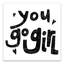 Art encadré « you go fille » Madore-1324638922-1324638923