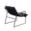 Chaise d'appoint en fer avec base luge