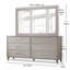 Ensemble de chambre à coucher avec lit tapissier 6 pièces avec commode à 6 tiroirs et miroir The Cape King-1344107790