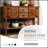 Vintage Solid Wood Storage Sideboard with 2 Drawers, Cabinets, and Bottom Shelf for Home Decor and Organization-1212400386