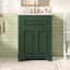 Meuble-lavabo 24 po avec lavabo en céramique intégré, armoire de salle de bain avec 2 portes, 1 tiroir basculant et meuble-lavabo simple pour salle de bain de petite et moyenne taille-270904962