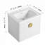 Meuble-lavabo à fermeture en douceur avec lavabo