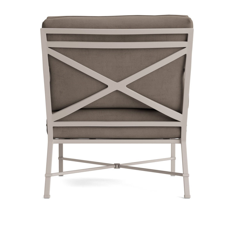 Venetian Outdoor Lounge Chair, Dove Smooth, Fusion Charcoal