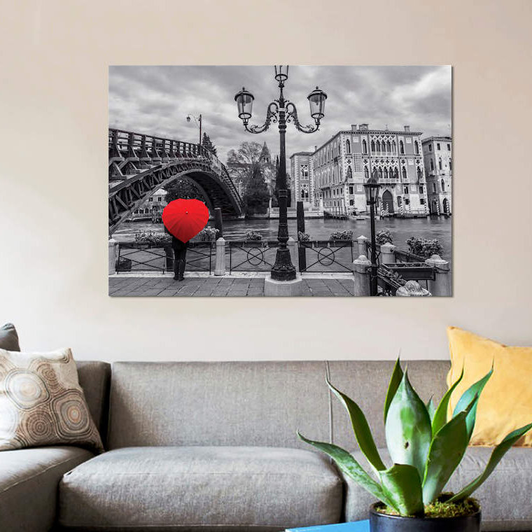 « venice xxi », impression sur toile, H 8 po x l 12 po x P 0,75 po, Toile tendue, Pas de tapis