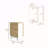 Gateleg Folding Table Space-Saving with Compact Design, White / Macadamia - Living Room