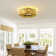 20" Boho Ceiling Fan With Light Kit And Remote Control