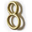 Numéro de maison à fixation flottante en aluminium H 5 po-64013438-69292973