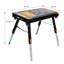 Bureau pliant avec prise standard et roulettes