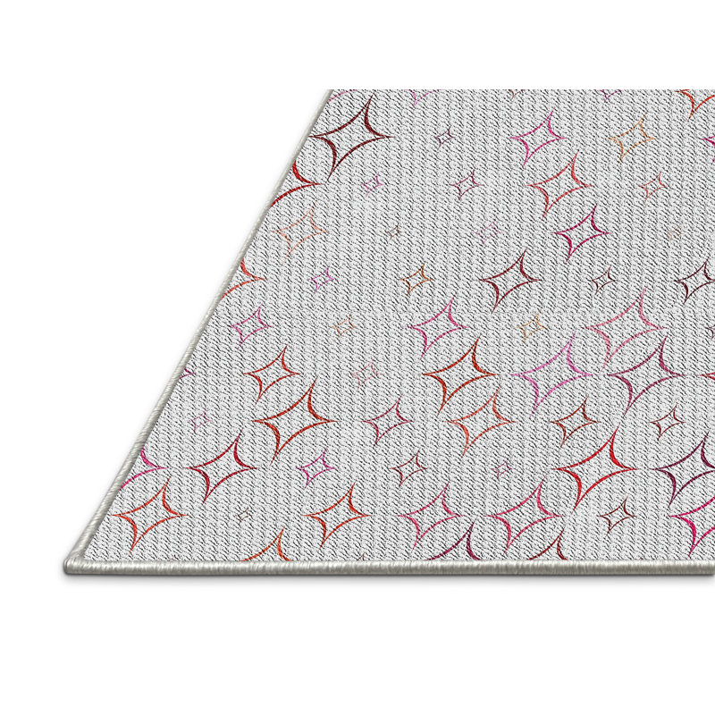 Geometric Indoor Rug, Rectangle 6' x 9'