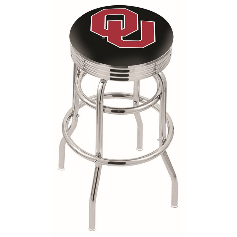 NCAA Bar & Counter Stool, Oklahoma, Bar Stool (30" Seat Height)