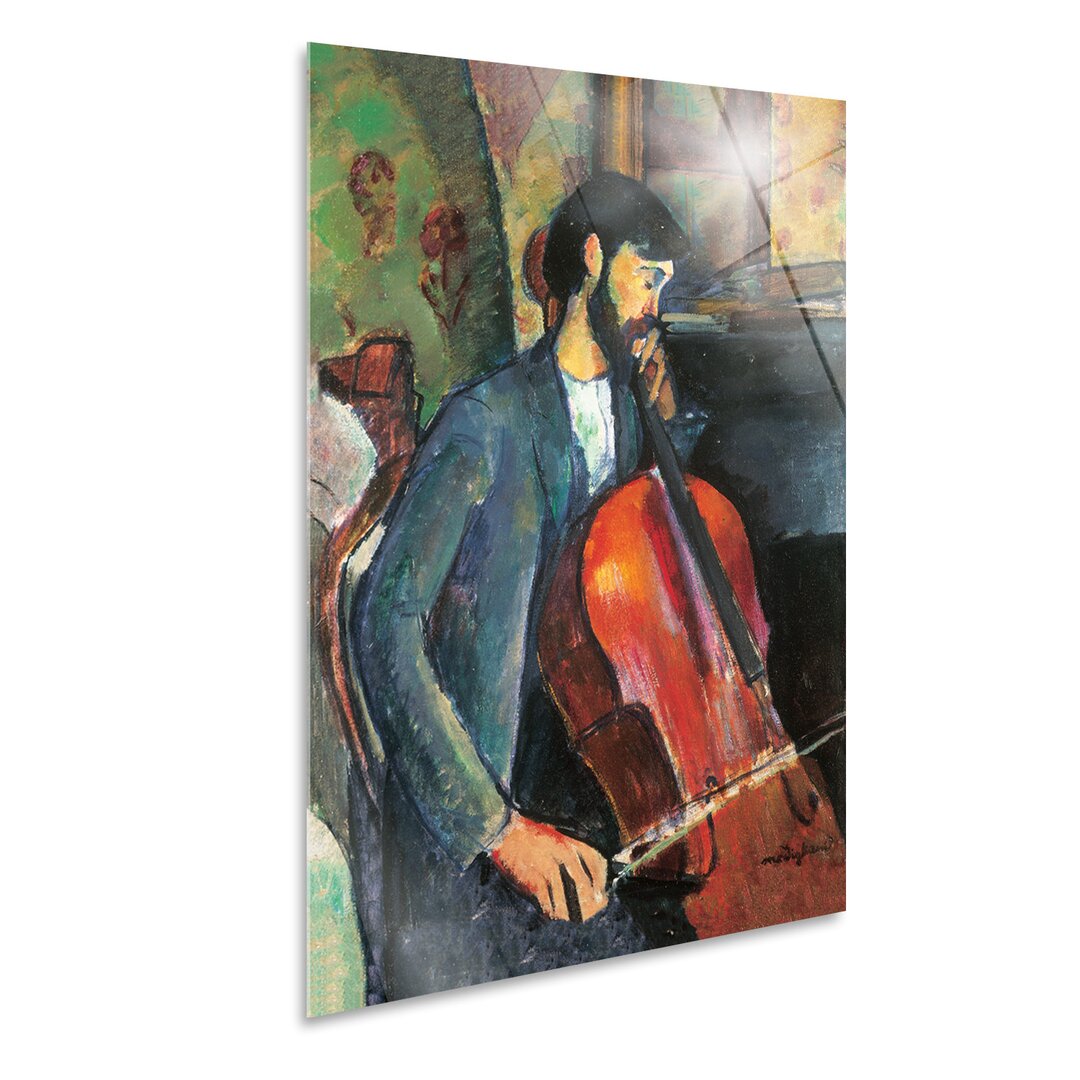 Leinwandbild The Cellist von Amedeo Modigliani