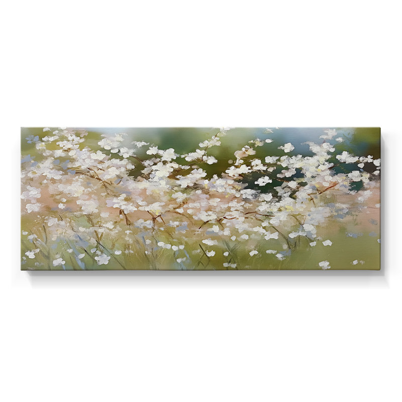 Botanical Series-CC XXIV- Toile tendue avec châssis - Prêt à être accroché, H 12 po x l 30 po
