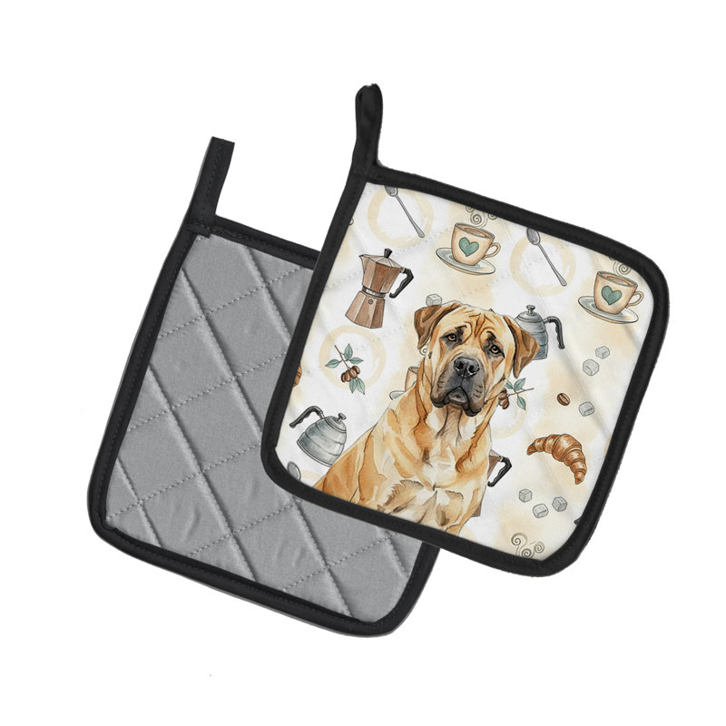 Paire de porte-cafetières Fawn Boerboel