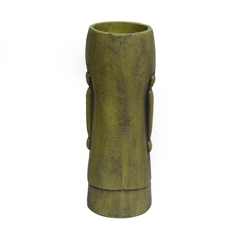 Jardinière d'extérieur, H 24 po x l 8,75 po x P 8,75 po, Vert antique