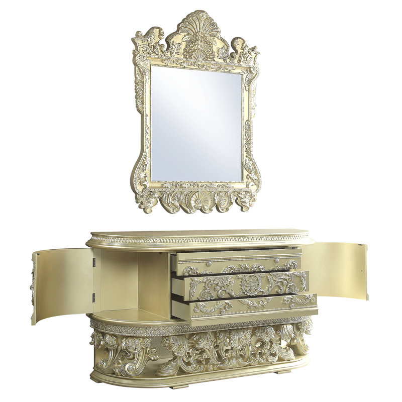 Commode combinée 3 tiroirs avec miroir Marleys