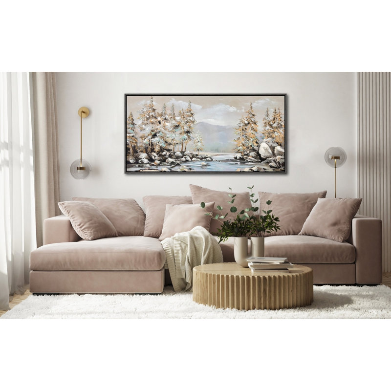 «Tranquil Pines», art mural sur toile