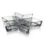 Ensemble Mekayla / 6 plateaux en verre