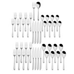 Towle Living Wave 42-Piece Forged Stainless Steel Flatware Set, Service for 8