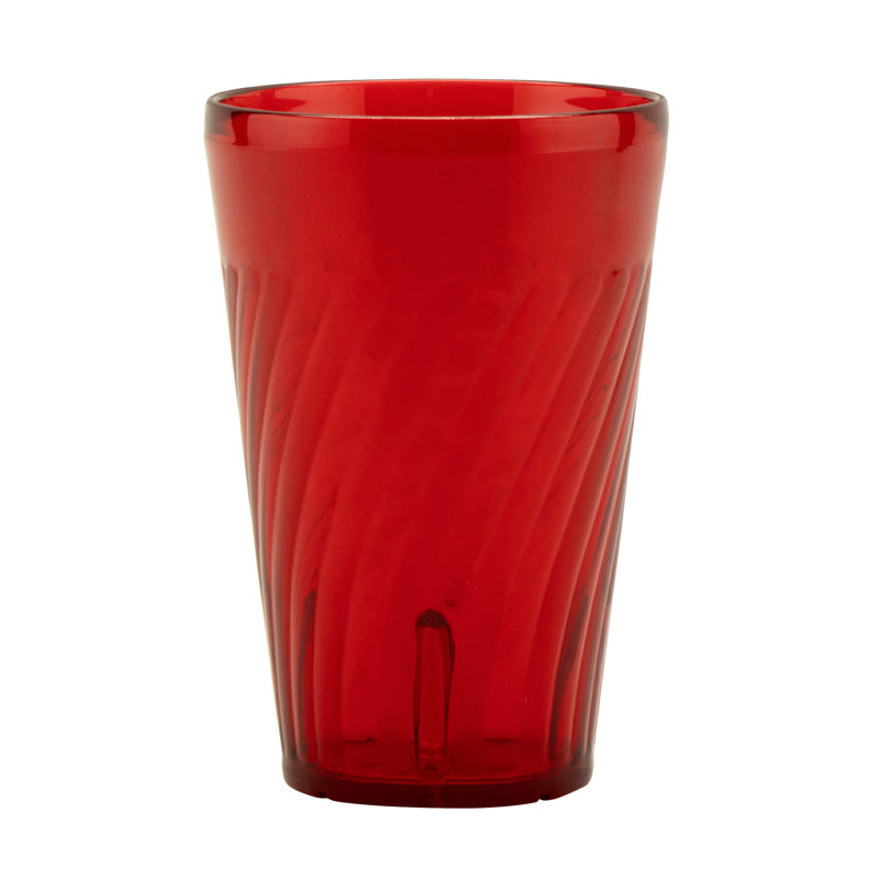 GET Gobelets en plastique incassables et sans BPA Tahiti, 24 onces, bleu (ensemble de 12), 16 oz, Rouge