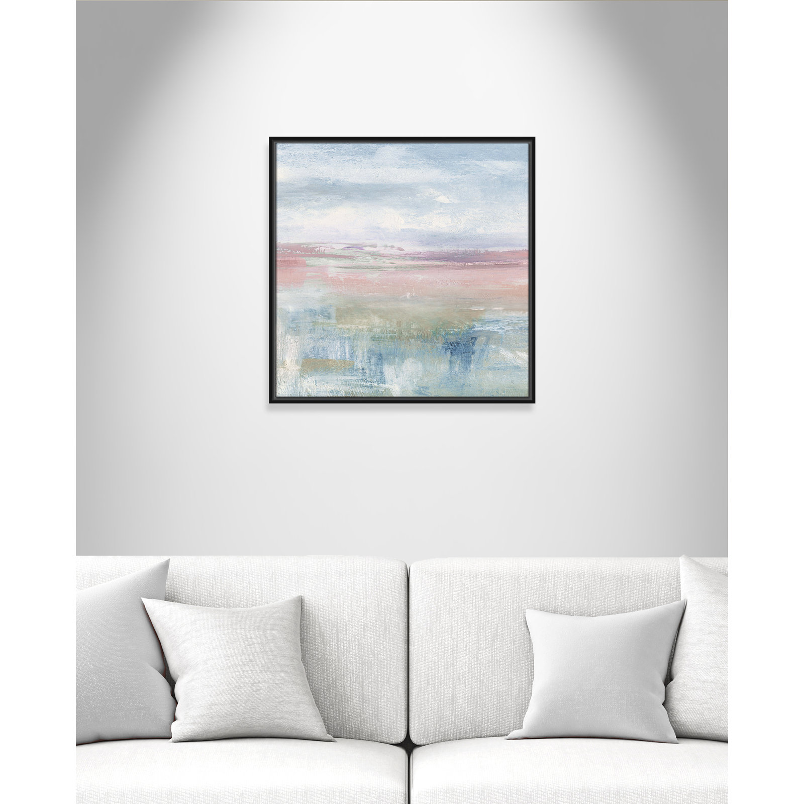 Effa "Back Shandelee II" Print by Susan Jill, 25.5" H x 25.5" W x 2" D, Black Framed