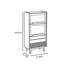 Armoire d'appoint en verre Simple Home
