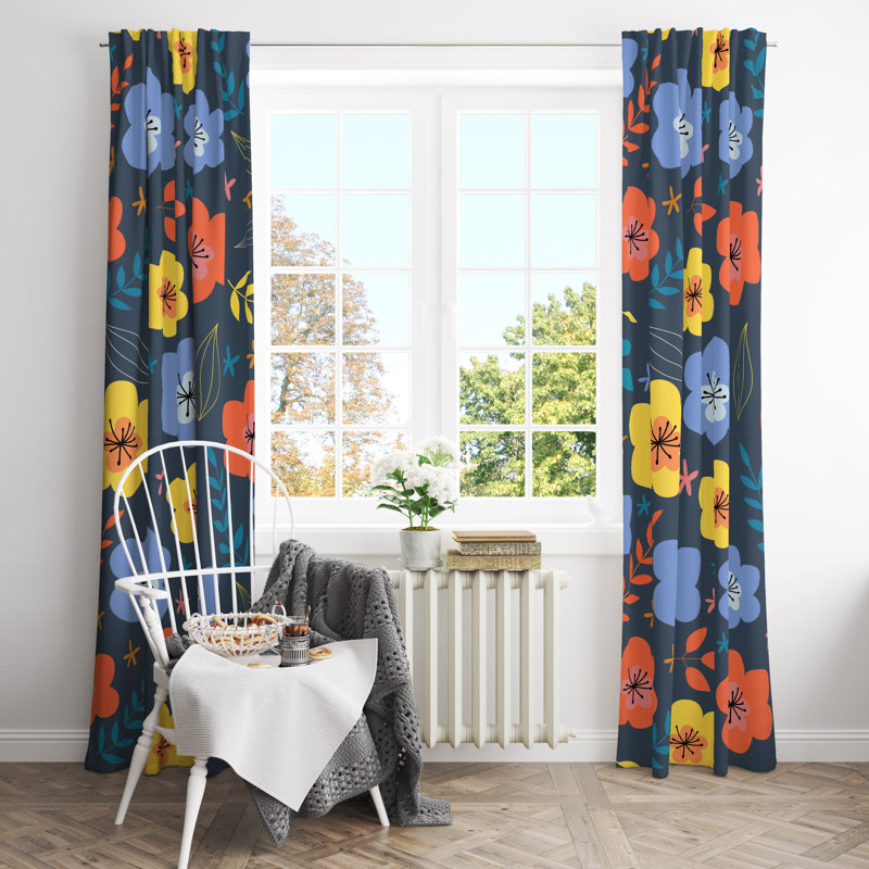 Maksymilian Room Darkening Curtain Pair