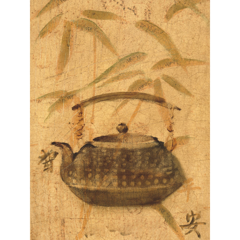 «Asian Teapot III» sur toile par Cheri Blum, H 48 po x l 36 po