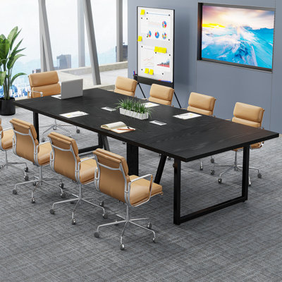 Anoush Rectangular Conference Table by Millwood Pines