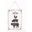 Farmhouse Animals Wall Decor on Solid Wood