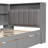 Arleston Contemporary Twin Platform Bed with Storage Drawers, Shelves, LED Lighting, Charging Station-117244248