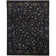 Tapis noir de haute qualité noué à la main