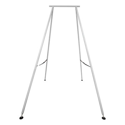 Cadre de support de yoga, support de balançoire de 9,6 pieds de longueur, plate-forme aérienne à structure triangulaire de charge maximale de 551,2 lb, supports en soie aérienne pour les amateurs de yoga, base antidérapante, conception légère et détachable