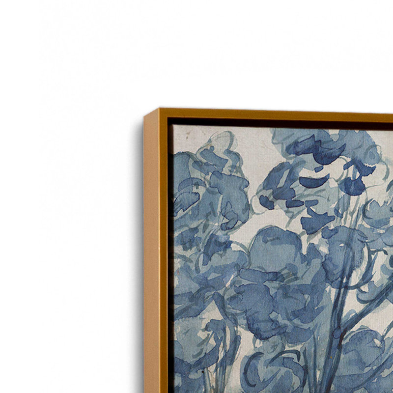 Impression sur toile Azure Wilderness II par Melissa Wang, H 12 po x l 18 po, Doré