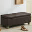 Banc de rangement rembourré en similicuir de 51 po de largeur-1456004173-1444370130