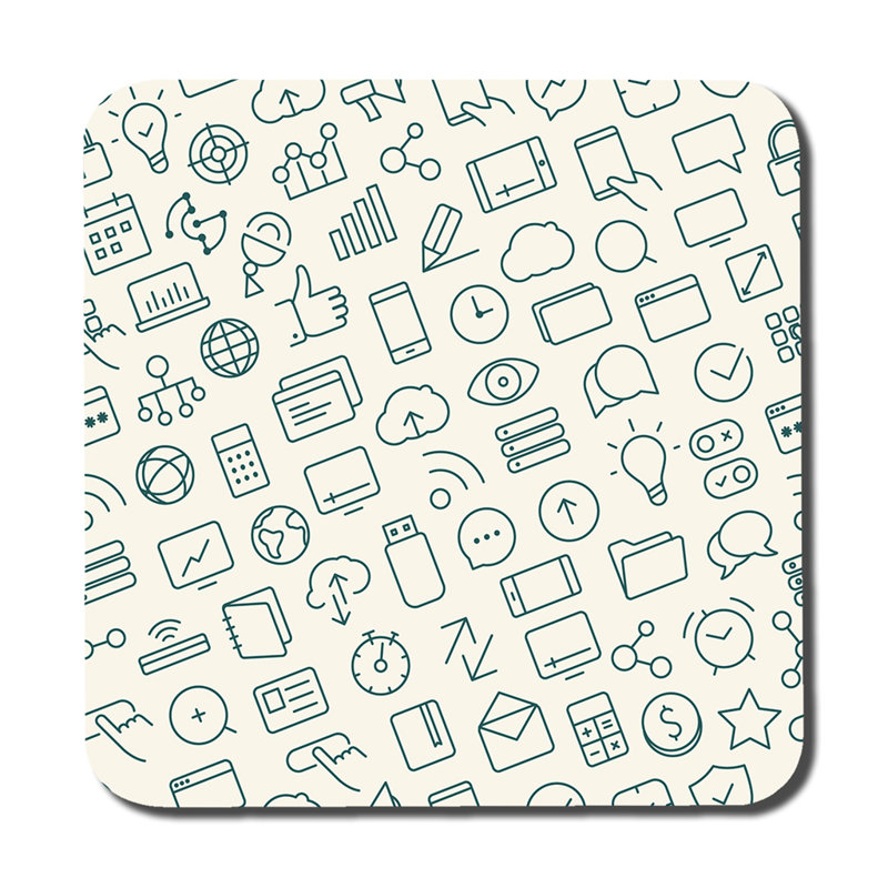 Square 6 Piece Coaster Set