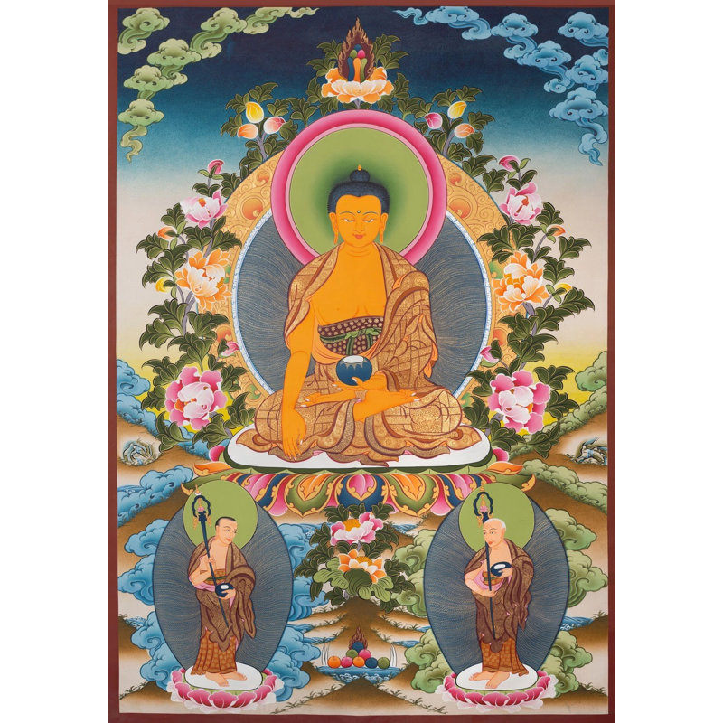 Bouddha Shakyamuni Thangka (Thangka sans brocart)