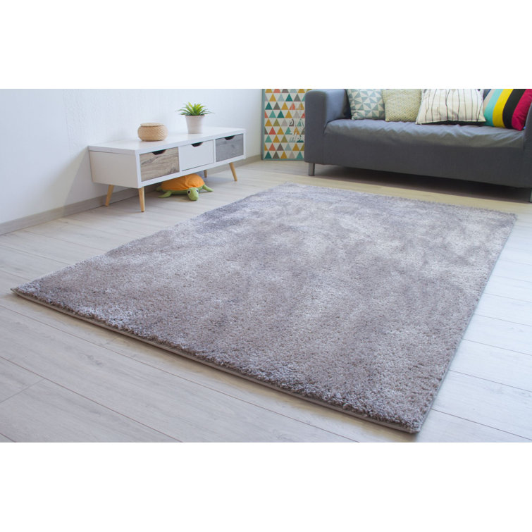 Areez Solid Colour Shag Area Rug