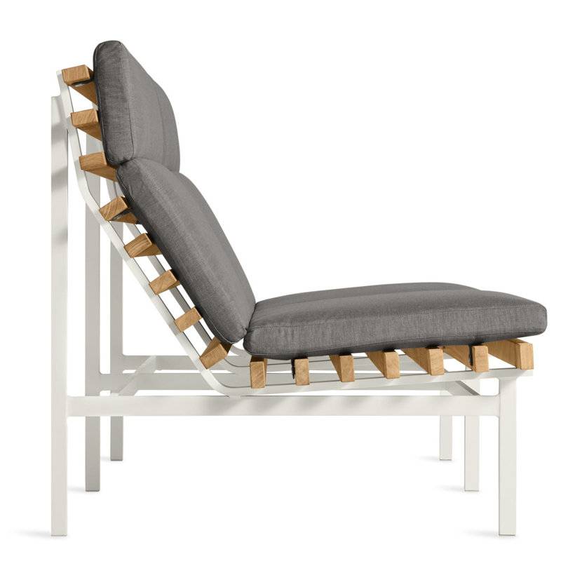 Perch Outdoor 2 - Seat Loveseat, Toohey Charcoal, White