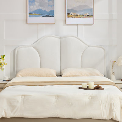 Upholstered Headboard Adjustable Height & Width Bed Head Backrest